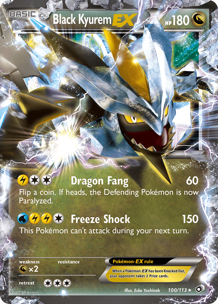 Black Kyurem EX (100/113) [Black & White: Legendary Treasures] - Doe's Cards