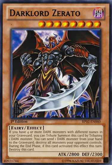 Darklord Zerato [BP02-EN060] Mosaic Rare - Doe's Cards