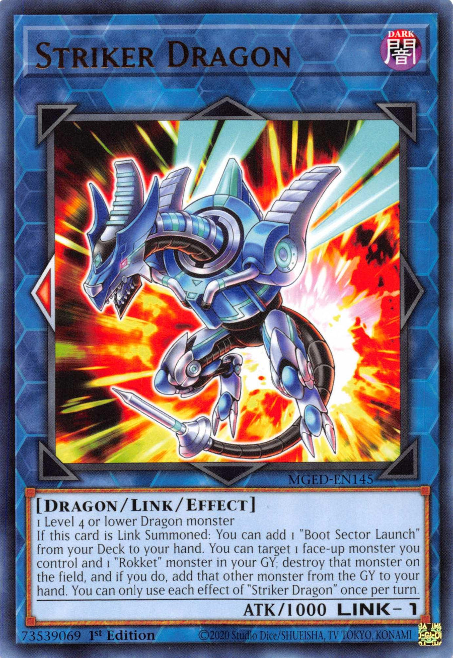 Striker Dragon [MGED-EN145] Rare - Doe's Cards