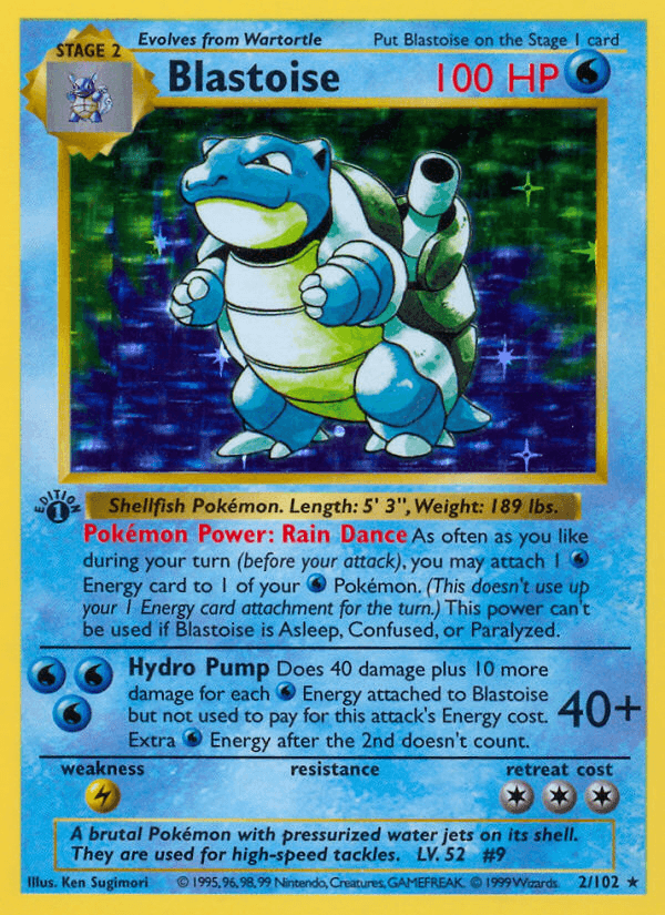 Blastoise (2/102) [Base Set 1st Edition] - Doe's Cards
