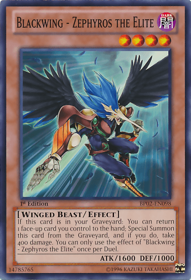 Blackwing - Zephyros the Elite [BP02-EN098] Common - Doe's Cards