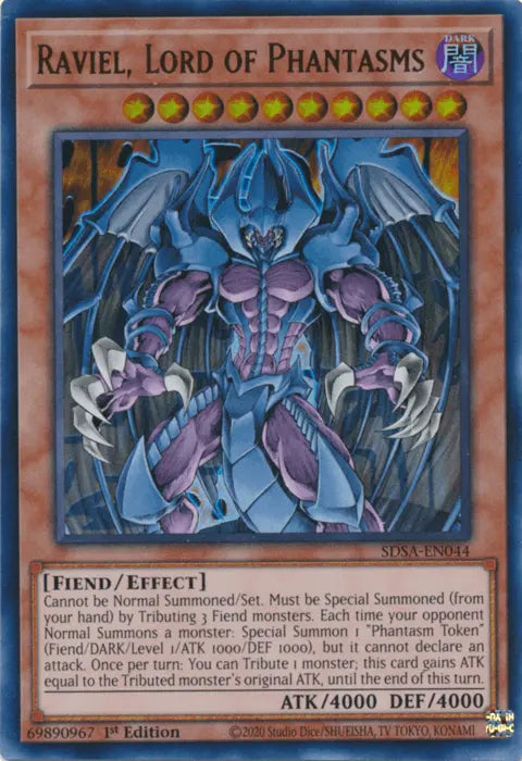 Raviel, Lord of Phantasms [SDSA-EN044] Ultra Rare - Doe's Cards