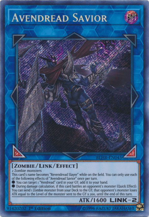 Avendread Savior [BLHR-EN045] Secret Rare - Doe's Cards