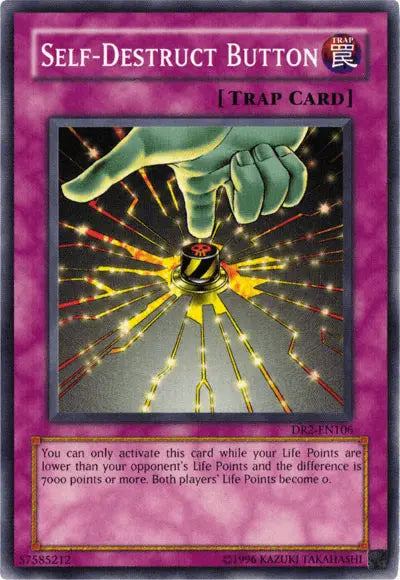 Self-Destruct Button [DR2-EN106] Common - Doe's Cards