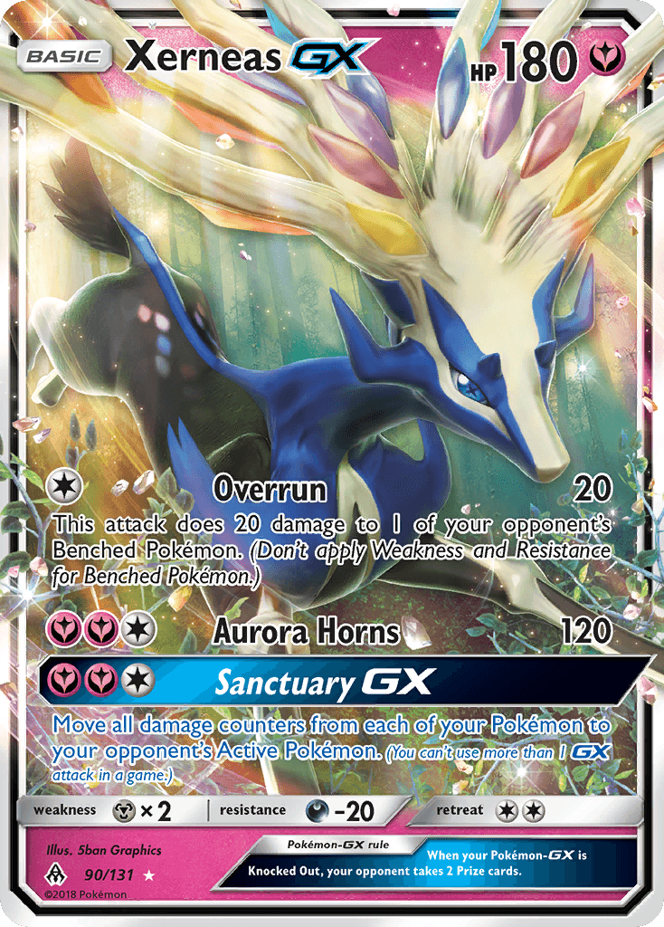 Xerneas GX (90/131) [Sun & Moon: Forbidden Light] - Doe's Cards