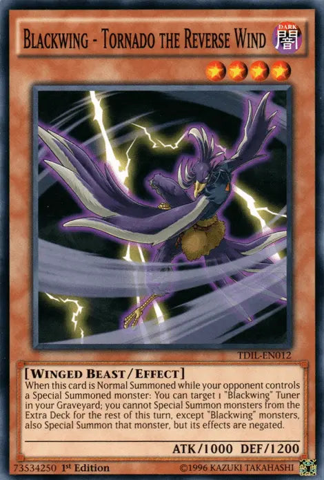 Blackwing - Tornado the Reverse Wind [TDIL-EN012] Common - Doe's Cards