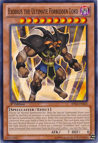Exodius the Ultimate Forbidden Lord [BP02-EN063] Mosaic Rare - Doe's Cards