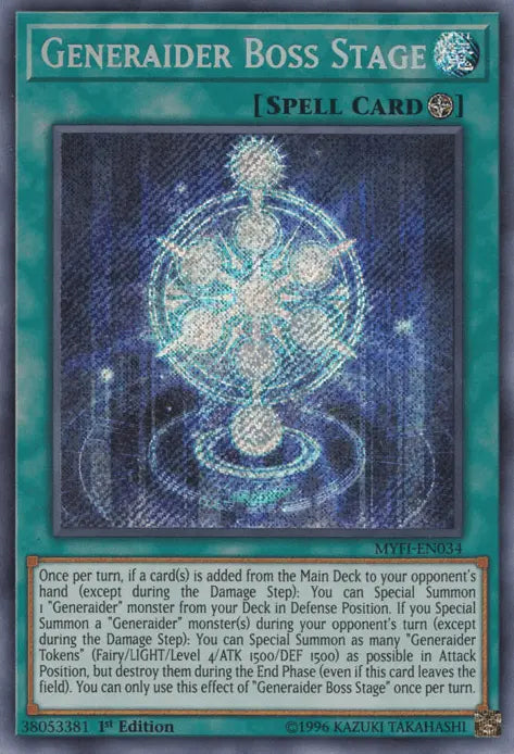 Generaider Boss Stage [MYFI-EN034] Secret Rare - Doe's Cards