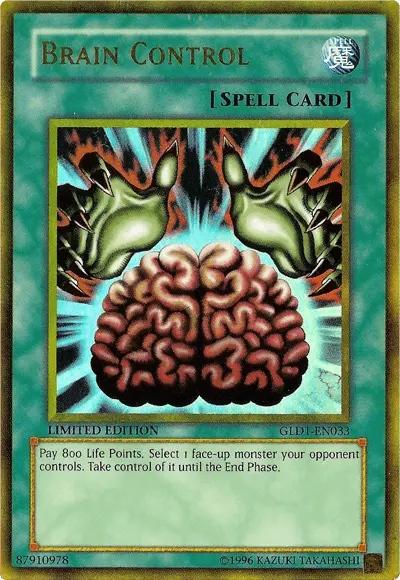Brain Control [GLD1-EN033] Gold Rare - Doe's Cards