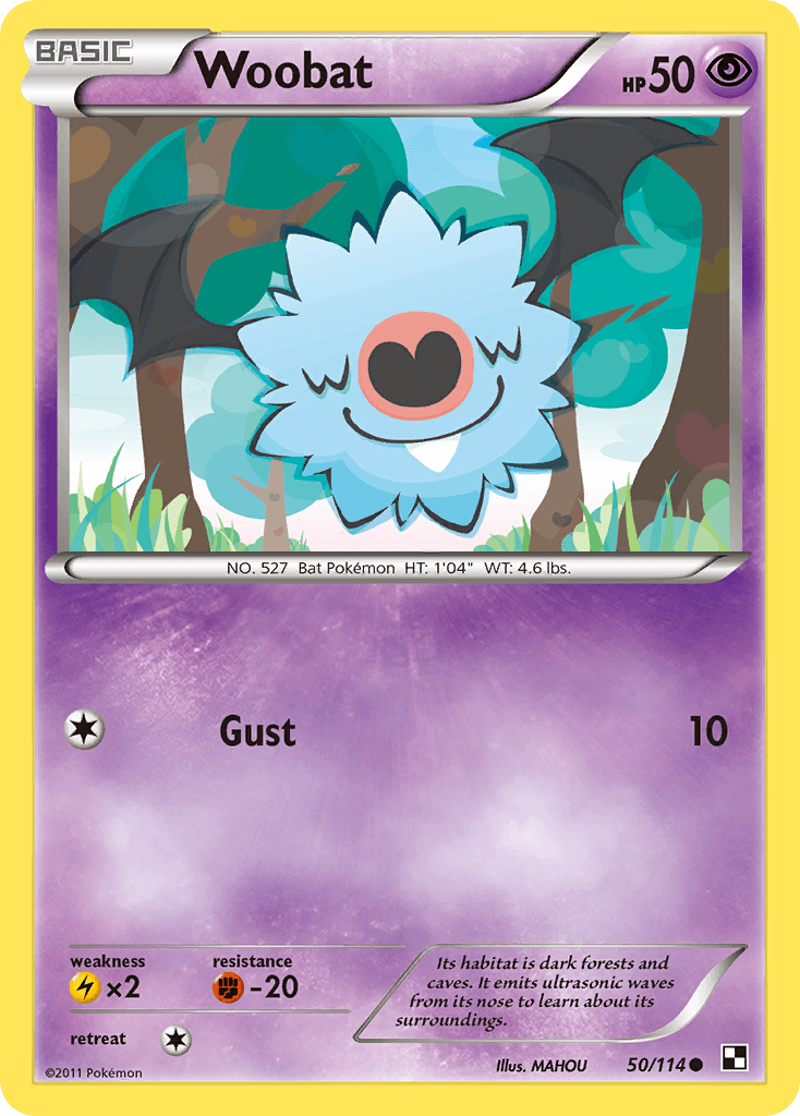 Woobat (50/114) [Black & White: Base Set] - Doe's Cards