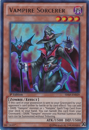 Vampire Sorcerer [SHSP-EN029] Ultra Rare - Doe's Cards