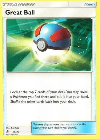Great Ball (25/30) (Lycanroc Half-Deck) [Sun & Moon: Trainer Kit - Lycanroc & Alolan Raichu] - Doe's Cards