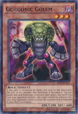 Gorgonic Golem [BP03-EN110] Shatterfoil Rare - Doe's Cards