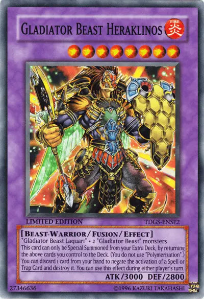 Gladiator Beast Heraklinos [TDGS-ENSE2] Super Rare - Doe's Cards