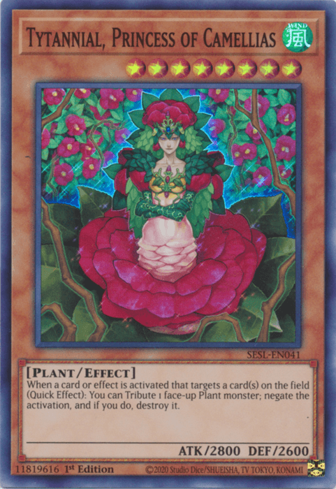 Tytannial, Princess of Camellias [SESL-EN041] Super Rare - Doe's Cards