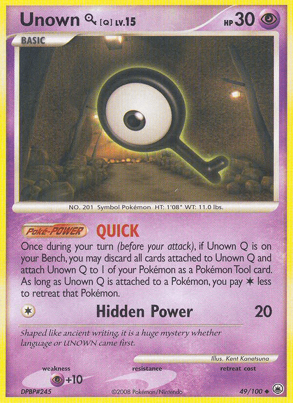 Unown Q (49/100) [Diamond & Pearl: Majestic Dawn] - Doe's Cards