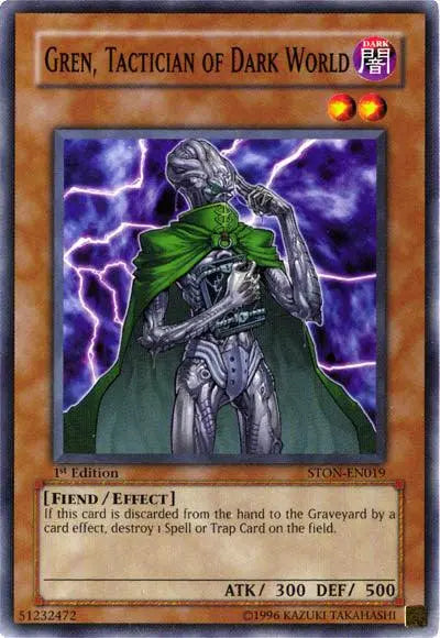 Gren, Tactician of Dark World [STON-EN019] Common - Doe's Cards