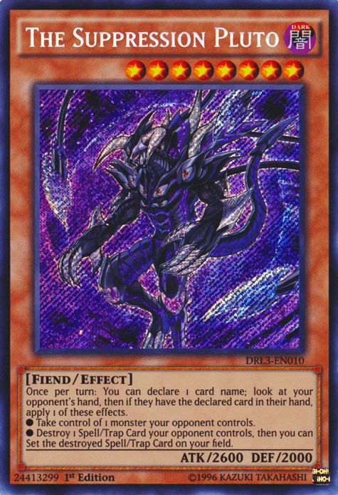 The Suppression Pluto [DRL3-EN010] Secret Rare - Doe's Cards