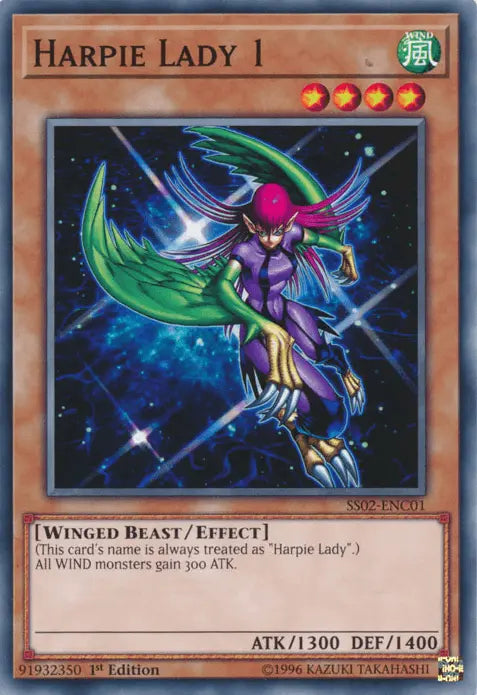 Harpie Lady 1 [SS02-ENC01] Common - Doe's Cards