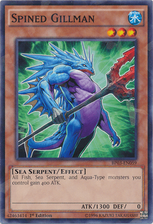 Spined Gillman [BP03-EN059] Shatterfoil Rare - Doe's Cards