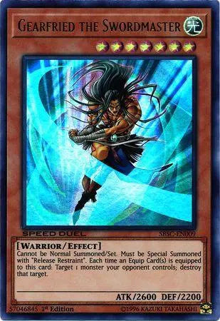Gearfried the Swordmaster [SBSC-EN009] Ultra Rare - Doe's Cards