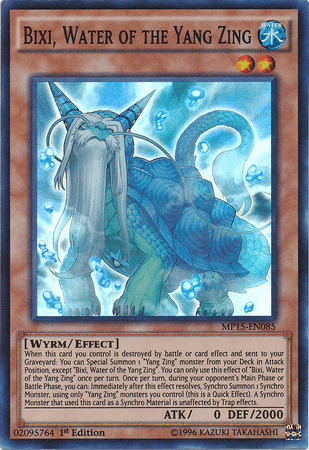 Bixi, Water of the Yang Zing [MP15-EN085] Super Rare - Doe's Cards