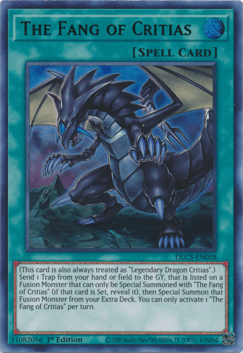 The Fang of Critias (Green) [DLCS-EN058] Ultra Rare - Doe's Cards