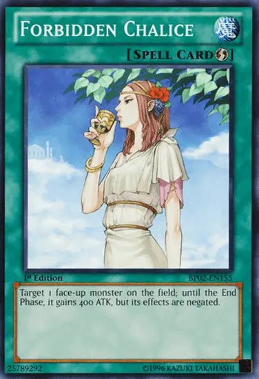 Forbidden Chalice [BP02-EN155] Mosaic Rare - Doe's Cards