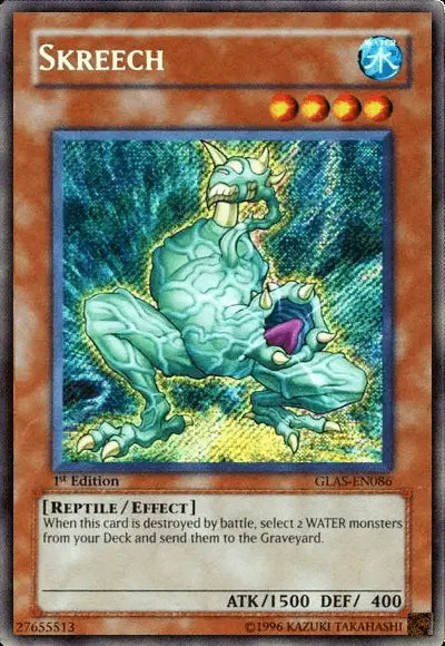 Skreech [GLAS-EN086] Secret Rare - Doe's Cards
