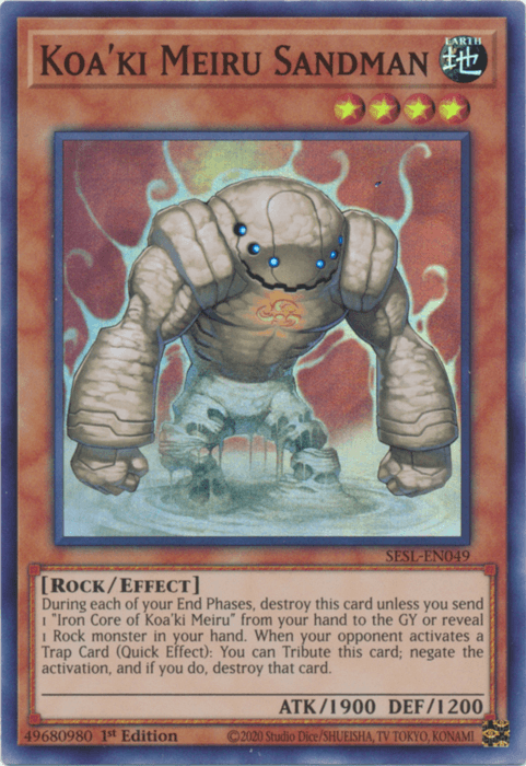 Koa'ki Meiru Sandman [SESL-EN049] Super Rare - Doe's Cards