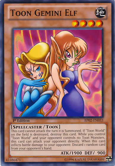 Toon Gemini Elf [BP02-EN033] Common - Doe's Cards