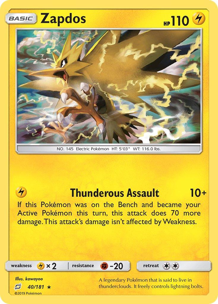 Zapdos (40/181) [Sun & Moon: Team Up] - Doe's Cards