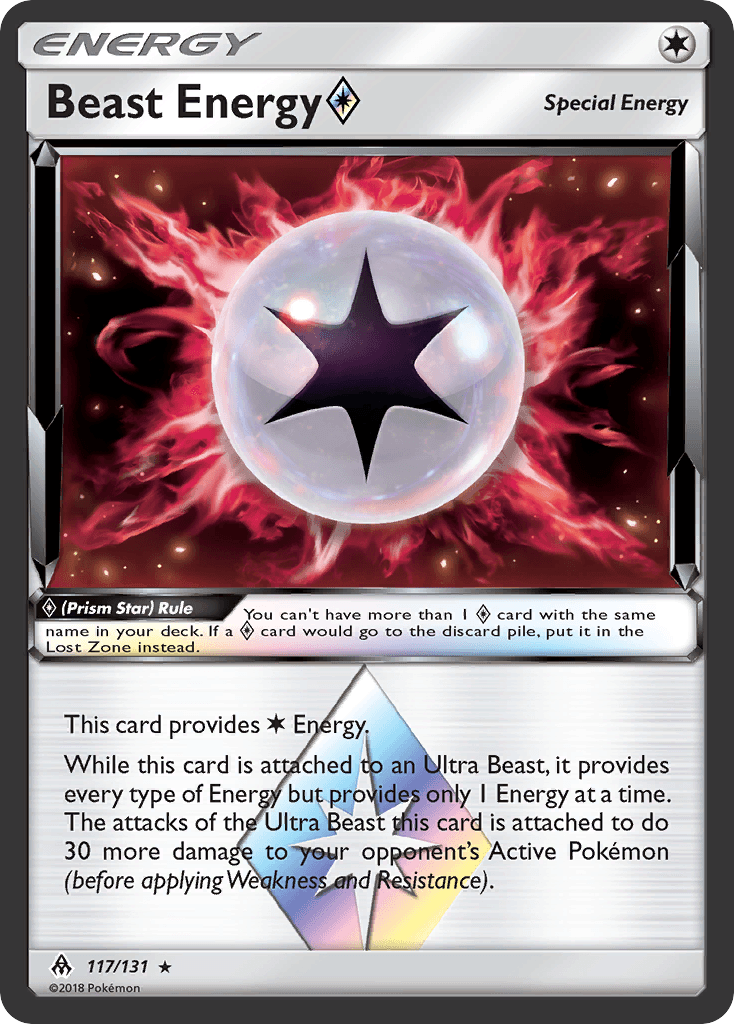 Beast Energy (117/131) (Prism Star) [Sun & Moon: Forbidden Light] - Doe's Cards