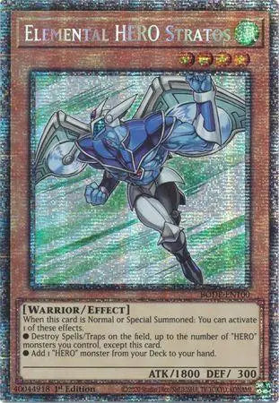 Elemental HERO Stratos [BODE-EN100] Starlight Rare - Doe's Cards