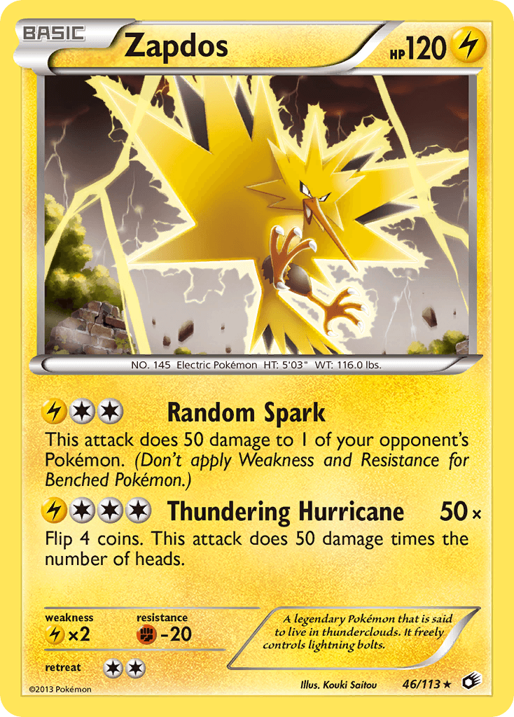 Zapdos (46/113) [Black & White: Legendary Treasures] - Doe's Cards