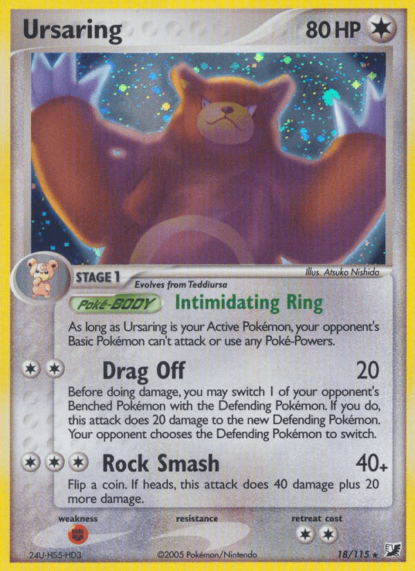 Ursaring (18/115) [EX: Unseen Forces] - Doe's Cards