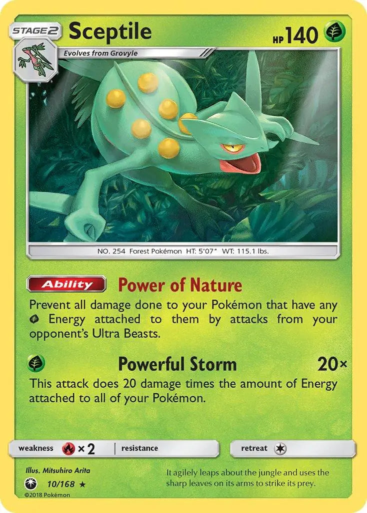 Sceptile (10/168) (Theme Deck Exclusive) [Sun & Moon: Celestial Storm] - Doe's Cards