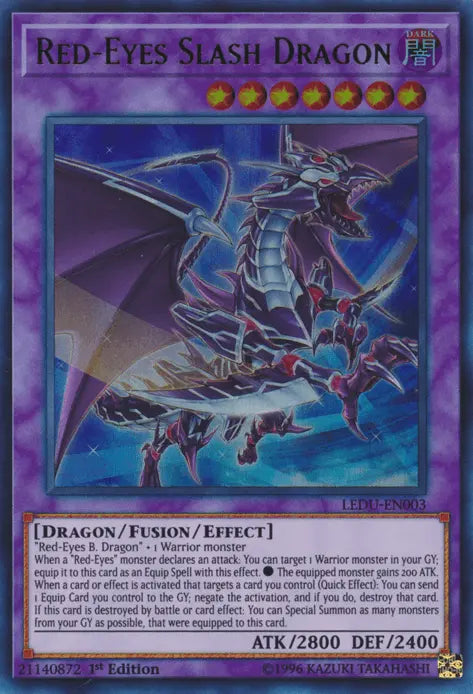 Red-Eyes Slash Dragon [LEDU-EN003] Ultra Rare - Doe's Cards