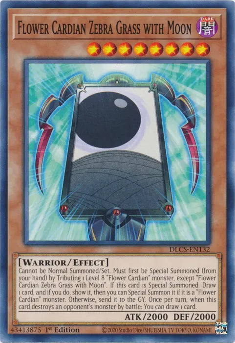 Flower Cardian Zebra Grass with Moon [DLCS-EN132] Common - Doe's Cards