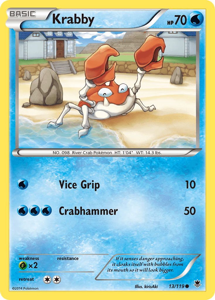 Krabby (13/119) [XY: Phantom Forces] - Doe's Cards