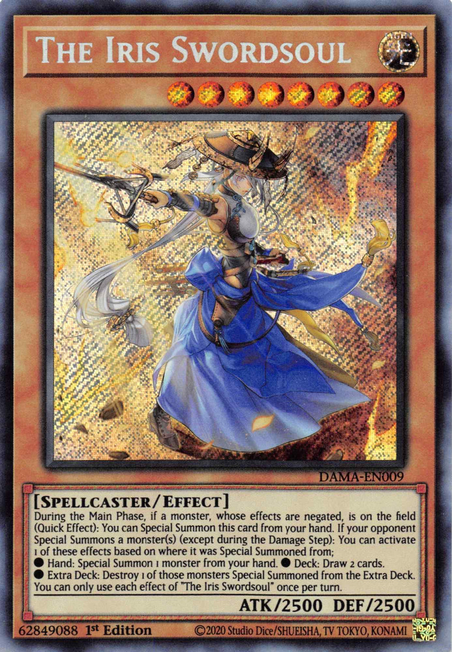 The Iris Swordsoul [DAMA-EN009] Secret Rare - Doe's Cards