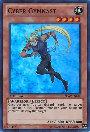 Cyber Gymnast [BPW2-EN016] Super Rare - Doe's Cards