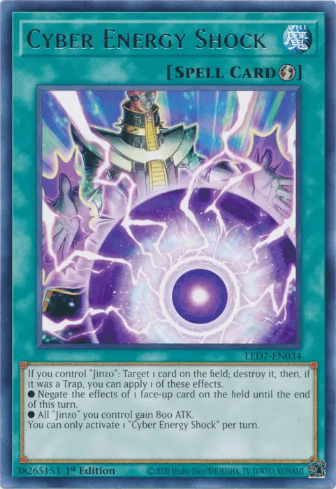 Cyber Energy Shock [LED7-EN034] Rare - Doe's Cards