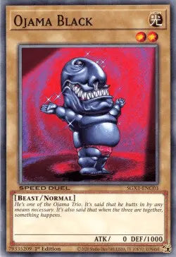 Ojama Black [SGX1-ENC03] Common - Doe's Cards