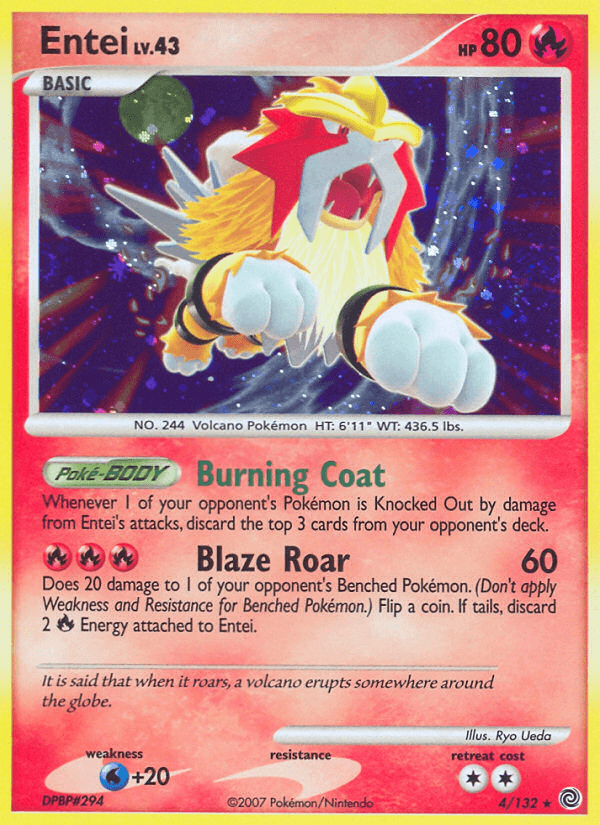 Entei (4/132) [Diamond & Pearl: Secret Wonders] - Doe's Cards