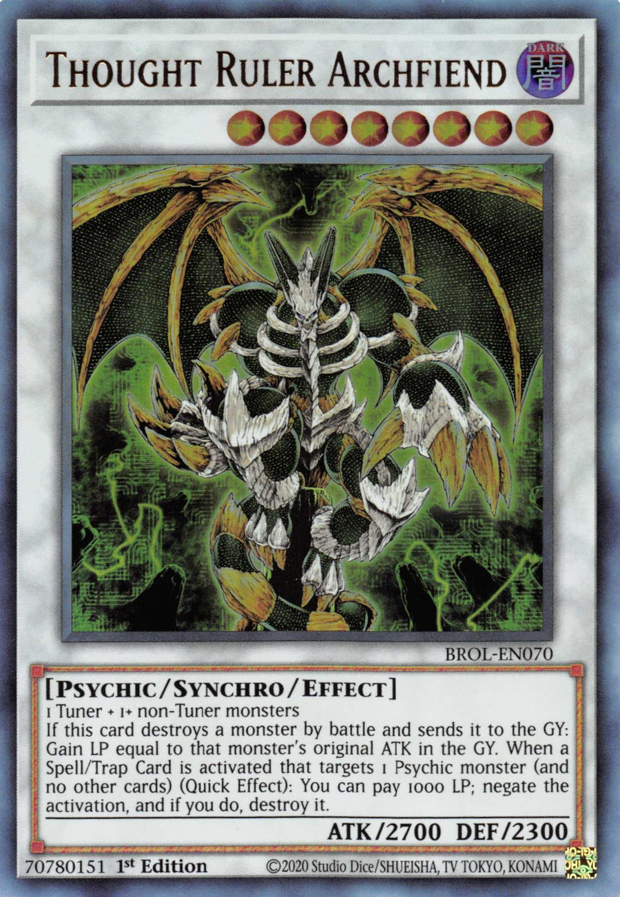 Thought Ruler Archfiend [BROL-EN070] Ultra Rare - Doe's Cards