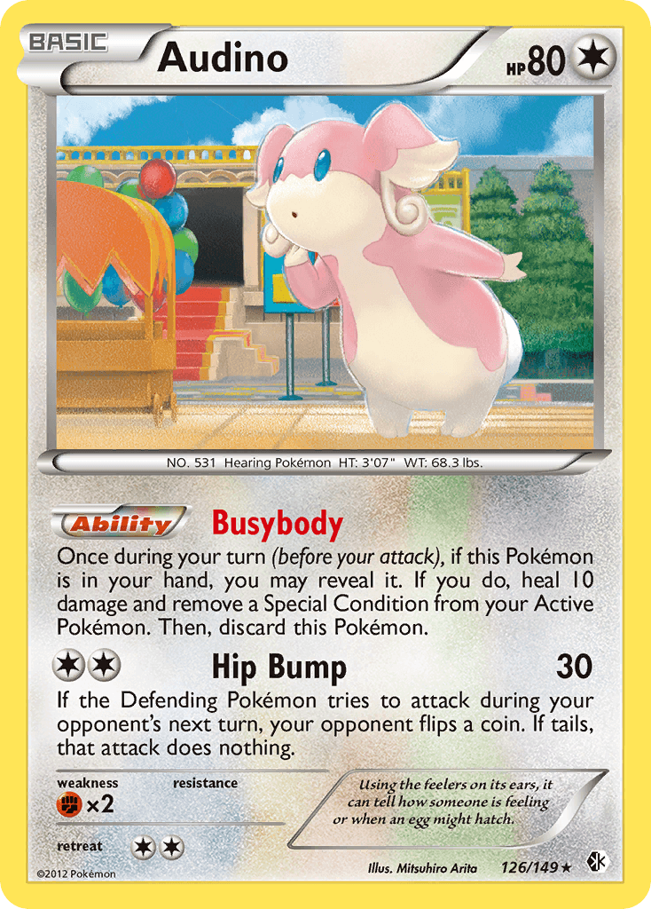 Audino (126/149) [Black & White: Boundaries Crossed] - Doe's Cards