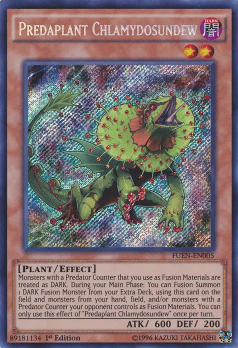 Predaplant Chlamydosundew [FUEN-EN005] Secret Rare - Doe's Cards