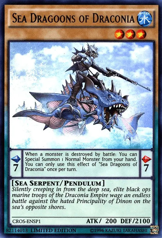 Sea Dragoons of Draconia (CROS-ENSP1) [CROS-ENSP1] Ultra Rare - Doe's Cards