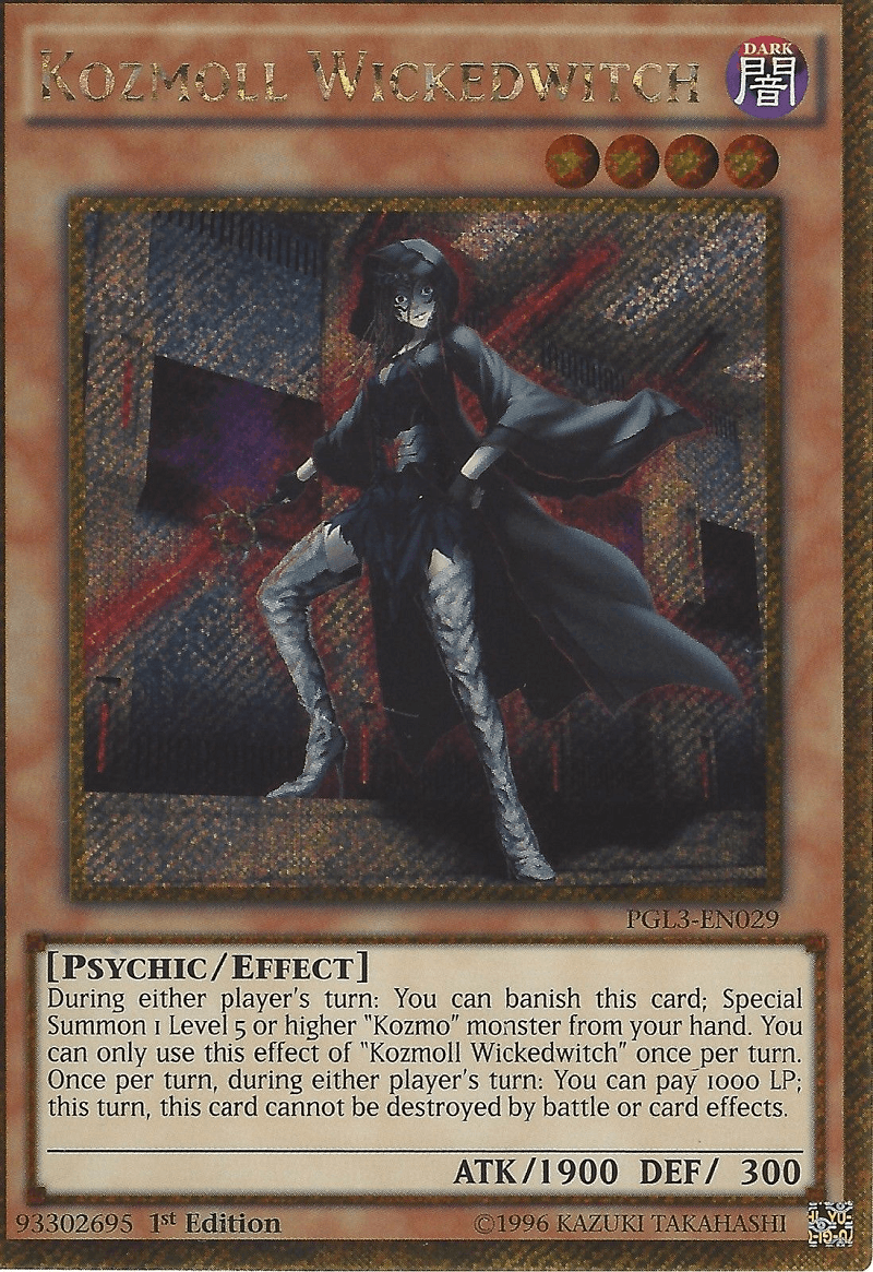 Kozmoll Wickedwitch [PGL3-EN029] Gold Secret Rare - Doe's Cards